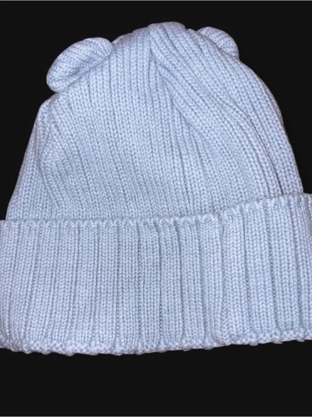 Carter's Light Blue Ribbed Knit Beanie Hat